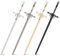 4Pcs Metal Sword Hair Pins Stick Simple Bun Chignon Hair Stick Chinese Sword Tassel Hairpins Vintage Hair Chopsticks Accessories for Daily Wear