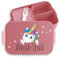 Kinder Bento Box Midi für Mepal Bentobox - Einhörner - Brotbox Einhorn süß Lunchbox Unicorn I - 900 ml - Rosa - personalisierte brotdose einschulung jausenbox mädchen schule einhörnern