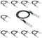 [10 Pack] 10G SFP+ DAC Cable 1 Meter - 10GBASE-CU Passive Direct Attach Copper Twinax SFP Cable for Cisco SFP-H10GB-CU1M, Ubiquiti, Netgear, D-Link, TP-Link, Supermicro, Mikrotik