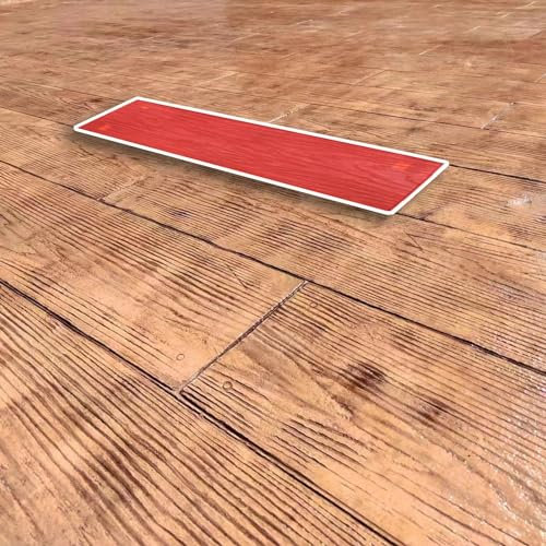 BBHW Wood Floor Texture Concrete Stamp Molds, Outdoor Deck Patio Concrete Stamping Polyurethane Mat, Wooden Planks Cement Imprint 122cm X 31cm (Color : 4 PCS)