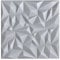 3D Paneele, Polystyrol Paneele, Deckenpaneele, 3D Wandpaneele, Dekoren, Decken - Mirror Wandverkleidung, 3mm dick - 50x50cm / ‎‎18m² - 72 Stück (Hellgrau 02)