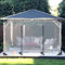 Abdeckplane mit Ösen, Transparente Plane Wasserdicht Pavillon Seitenwände Transparent Klare Plane, Abdeckfolie FüR GartenmöBel, Gewächshausfolie,4.5x2.2m/14.8 * 7.2ft