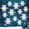 Becellen 24 Stücke Weihnachten 3D Schneeflocken Deko, Weiß Christbaumschmuck Papier Weihnachtsbaum Schneeflocke Weihnachtsschmuck für Weihnachtsfeier Dekoration