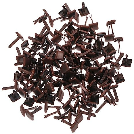 BEBEMOKO 300 tachuelas cuadradas redondas dobles para ropa, accesorios de manualidades