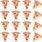 SUNNYCLUE 1 Box 40Pcs Food Cabochons Flatback Mini Resin Food Charms Flat Back Opaque Moccasin Imitation Food Triangle Pizza Embellishments for Nail Art Hair Clips Phone Case Scrapbooking DIY Crafts