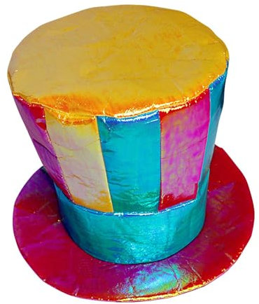 Clown Crazy Hat - Halloween Regenbogen Zylinder - Neuartiger Clown Kostüm Hut Erwachsene Regenbogen Hut für alle Altersgruppen Freunde Familie