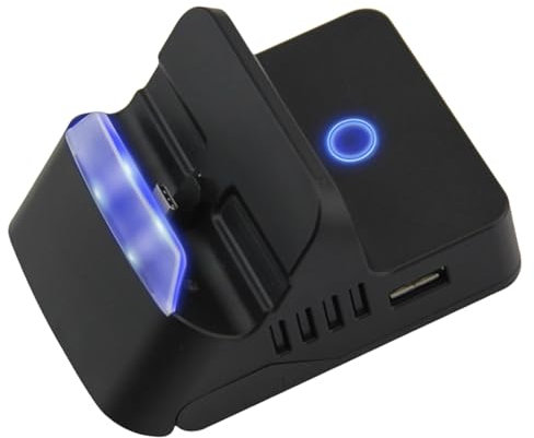 MEAKTSMI Stazione di ricarica HDTV, supporto di prolunga portatile per schermo con interfacce USB avanzate