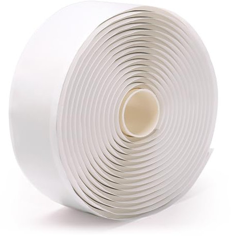 LLPT Butylband | Wasserdichte Abdichtung 5 mm Dicke | Für undichte EPDM RV-Reparaturen, Fensterverglasung, Bootsdichtungen, Dach- und Rohrreparaturen (WST5105) | Weiß | 51 mm x 5 m