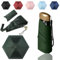 Tirimbeles® Paraguas Plegable Mujer UV50 | Mini Paraguas de Viaje Compacto y Ligero | Sombrilla Mano con Funda Fácil de Guardar | Paraguas Protección Solar y Lluvia para Bolsos y Escapadas (Verde)