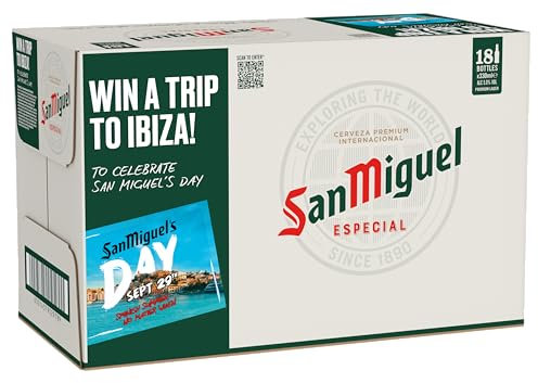 San Miguel Especial Premium Lager beer, 18 x 330ml bottle