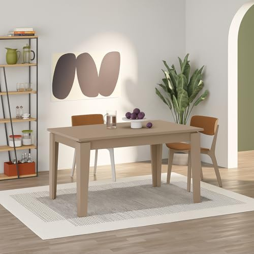 Totò Piccinni Tavolo ERON in legno allungabile 140/190x80x75,5h (Tortora)