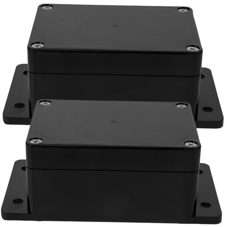 2Pcs Outdoor Junction Box Electrical Enclosure for Landscape Lighting Pool Pumps More Weatherproof for Safe Wiring Connections Durable Plastic Design