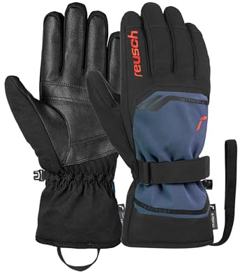 Reusch Skihandschuhe für Herren & Damen | warm, wasserdicht & Winddicht | atmungsaktive Winterhandschuhe mit Klettverschluss, für Ski, Outdoor & Freizeit, Größe 6,5-12, Primus R-TEX XT