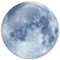 Mond Glasbild Planet Fotokunst auf Glas rund Kinderzimmer Wanddeko Universum Weltall Ø 50cm