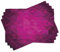 ABAKUHAUS Hot Pink Platzmatten, Expressionismus Inspired Art, Waschbare Stoff Esszimmer Küche Tischdekorations Digitaldruck, Pflaume Lila