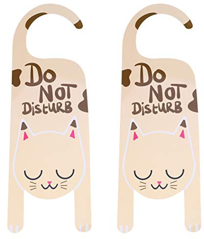 2 pezzi cartello per appendere la porta non disturbare cartello per maniglia della porta non disturbare per ufficio, casa, hotel, sessione di riunione, classe