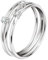 Bluespirit Anello da donna, Collezione ESSENTIAL, in Argento 925 rodiato, Zirconi - P.25R203000712