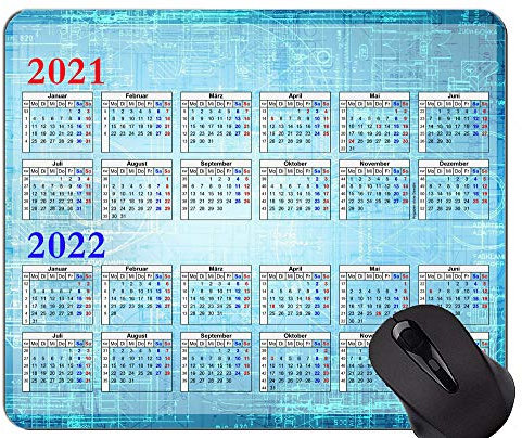 Yanteng 2021-2022 Kalender Einzigartiges benutzerdefiniertes Mauspad-Mauspad, Schaltungsformel-Themen-Mauspad-Matte