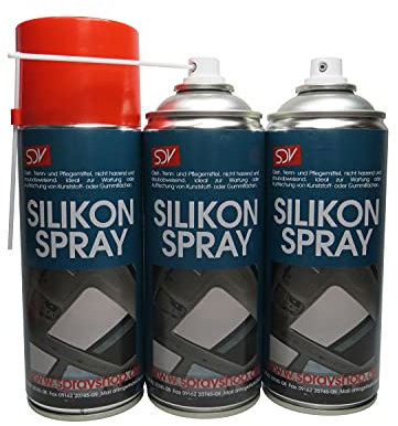 SDV Chemie Silikonspray Spray 6X 450ml Siliconspray Kunststoff- und Gummipflege Trennmittel Gleitmittel