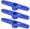 25T Metall Servoarm, 3Pcs / Set Aluminium RC Servo Arm Horn mit CNC-Bearbeitung 1/10 RC Auto Upgrade Teil(Blau)