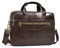 newsbirds Sac Business Mallette homme Cartable Sacs Business en Cuir Véritable 14 Pouces Porte Document Sac de Messager Sac à Bandoulière d'affaires Brun
