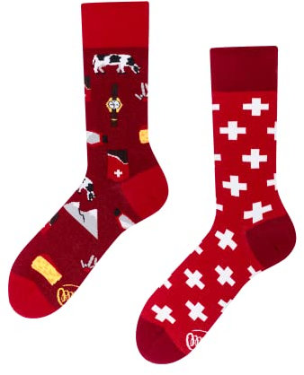 Many Mornings Chaussettes unisexes German Journey Mismatched, multicolore, 43-46