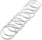 Baoblaze 10er aus aus Set, Geschweißte O Ringe Innendurchmesser 35mm für DIY Ring, Silber