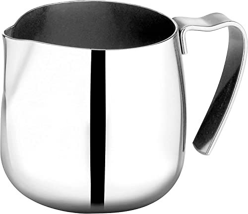 VIA CREMA Bricco Latte Professionale Acciaio Inox 70 ml Capuccino Art Spout - Made in Italy By Motta (70 ML) Lattiera Bricco Latte Bar Milk Jug