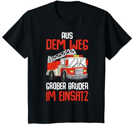 Großer Bruder 2025 Feuerwehr T-Shirt
