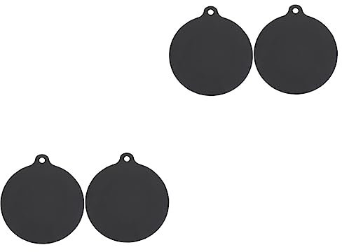 HEMOTON 4 Pcs Japanese and Korean Barbecue Cooking Cooker pad Fireplace Heating wear pad Protective case Silicone Pot pad cooktop mat Silicone pad High Temperature Resistance