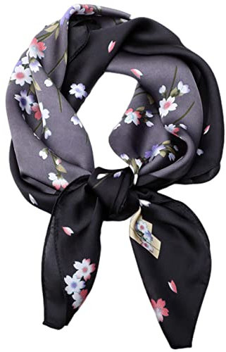 FAIRYGATE Seiden Kopftuch Damen Seideschal Damen Halstücher Seidentuch Schals Halstuch Seiden schal Scarf Bandana Taschentuch Ansatz Handgelenk Kopftücher DA2120