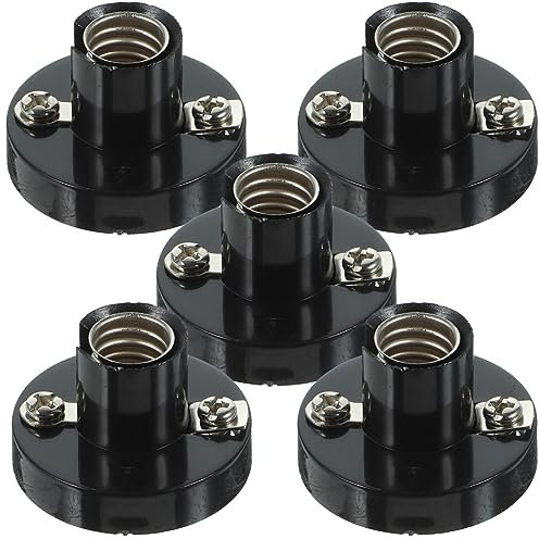 OSALADI 5 Pièces Douilles Douilles E10 Douille Porte-Ampoule Douilles À Douilles E10 Noir
