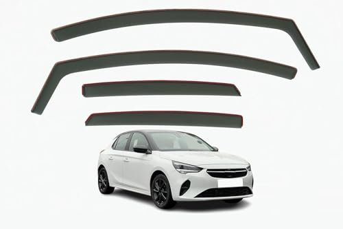 Set mit 4 Windabweisern, kompatibel mit Opel Corsa F 5-Türer Schrägheck 2020 2021 2022 2023 2024 2025 Modelle.
