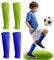 Fußball Schienbeinschutz Socken, 2-Paar Schienbeinschoner Socken Elastisch Fussball Stutzen Kinder Atmungsaktiv Schienbeinschoner überzieher für Junior Sports Aktivitäten 10-14 Jahre