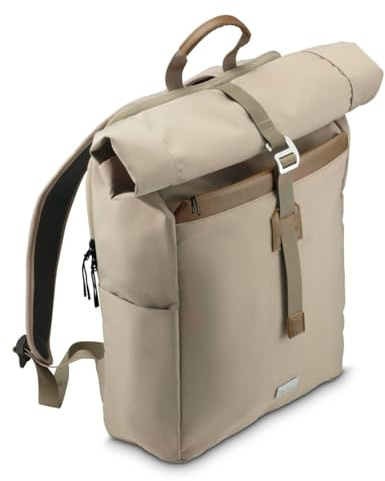 Hama Rucksack mit Laptop-Fach (29 l, für Laptop bis 16,2“, Rollrucksack für Uni, Schule, Arbeit, Reisen, Laptop Rucksack mit Rolltop, Tabletfach, Organizer, Vordertasche, zwei Seitentaschen)