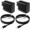Lot de 2 câbles de charge rapide USB C 45 W, Chargeur Téléphone Chargeur Smartphone Rapide pour Samsung GalaxyS24/S23/S22/S21/S20/Note20/S10/S9/A73/A53/A13/Tab S8, Ladekpow USBC, Adaptateur Secteur