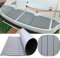 Hzkaicun Eva Schaum Boot Bodenbelag Marine rutschfeste Matte 240x55cm Selbstklebend Teakholzimitat Deck Teppich für Boote Schiffsdecks Yachtboden Schwimmbad Motorboot Schnellboot Kajak