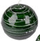 Bollweg/Formano Kerze Kugelkerze Spirale grün/silber 6cm 123g (Grundpreis 1kg: 88,54 EUR)