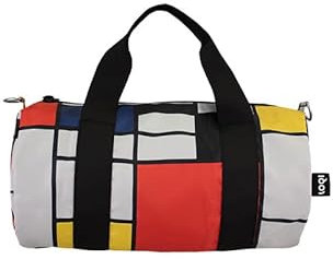 PIET Mondrian Zusammensetzung Recycled Medium Weekender, Weiß, Gelb, Rot, Schwarz, Weiß, Gelb, Rot, Schwarz, Piet Mondrian, Zusammensetzung Recycled Medium Weekender, Weiß, Gelb, Rot, Schwarz, Weiß,