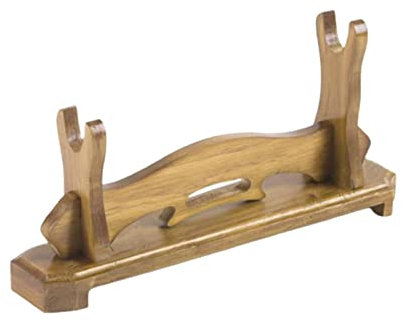 YIZITU Holz Waffenständer Dekorativer Stützhalter Haushaltsdekoration Für Schule Büro Dekoratives Ausstellungsregal