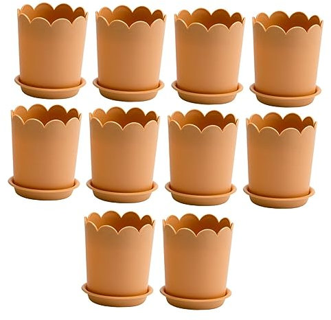 SEWOART Lot de 10 Pots De Fleurs en Plastique pour Rosiers Bacs À Eau pour La Maison Et Le Jardin