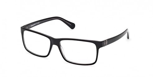 Timberland Herren Tb50035 Timberland TB50035 Brillengestell für Herren, Leichte Acetat-Brille mit rechteckigen Gläsern, anpassbar, inklusive Etui (1er Pack)