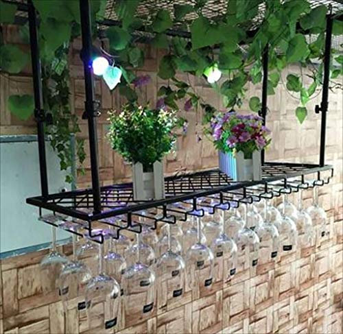 LLTCMAOYI Bartheke, Barregal, Restaurant, Haushalt, umgekehrte Brille, Retro, Spind, Eisengestell, A, 120 x 30 cm erforderlich