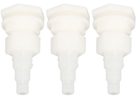 Lot de 10 raccords de tuyau de réservoir d'eau 9 mm, 12 mm, 16 mm de diamètre, filetage G1/2, en silicone PP, pour élevage de volailles