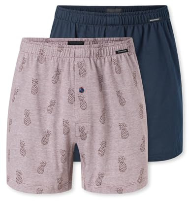 Schiesser Herren 2 Pack Boxershorts Baumwolle Jersey weich Multipack - Jerseyboxer