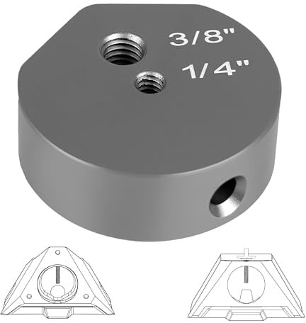 Tripod Adapter for Starlink Mini New Version Pipe Adapter, Aluminum Alloy, with 1/4''-20 & 3/8-16 Thread, Compatible with 2025 Starlink Mini Pipe Adapter and Flat Mount