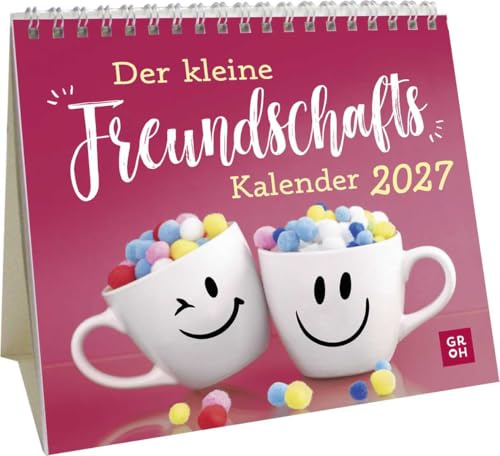 Mini-Kalender 2027: Der kleine Freundschaftskalender: Mini-Monatskalender. Kleiner Tischkalender zum Aufstellen mit Monatskalendarium