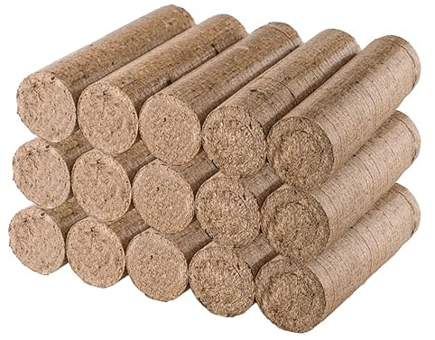 simpa Wood Fuel Briquettes 27-30kg. 100% Wood. Long Lasting Slow Burning Pack of 15 Fuel Logs