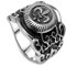 BOBIJOO Jewelry - Chevalière Bague Acier Inoxydable Argentée Fleur de Lys Royaliste Templier - 63 (10 US), Acier Inoxydable 316
