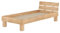 Bett Holzbett 100x220 Überlänge Buche massiv V-60.80-10-220, Ausstattung:Rollrost inkl.